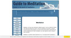 Desktop Screenshot of meditation.flowguide.com